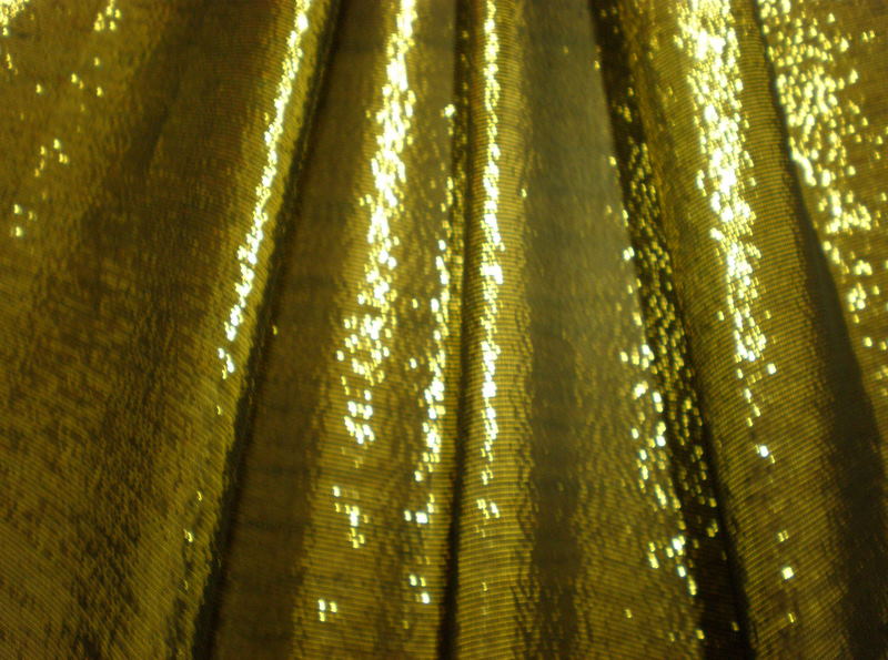 13.Black Gold Silk Metallic Crinkle Lame